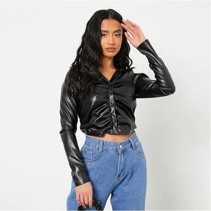 UNICORN Women's blazer leather black xxs xs s m l