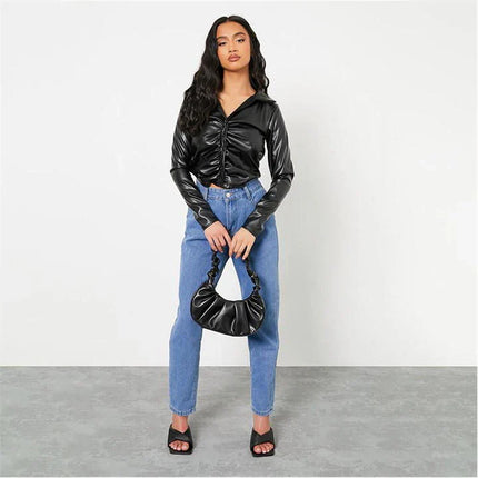 UNICORN Women's blazer leather black xxs xs s m l