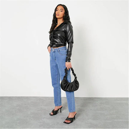 UNICORN Women's blazer leather black xxs xs s m l
