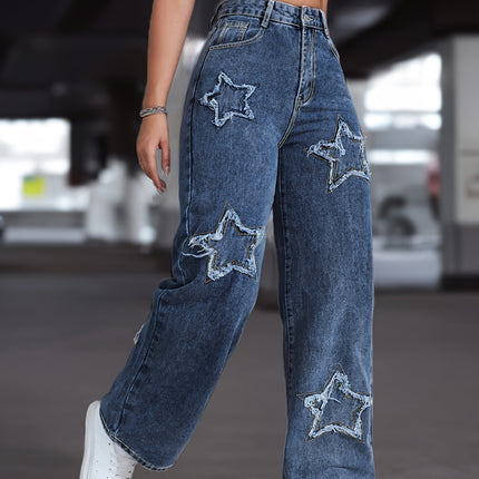 UNICORN Stretch Star Straight-Leg Pants xs s m l xl