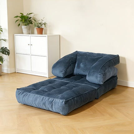 UNICORN 1 Folding Sofa Bed Single Chair Bed with Backrest and Pillow Gray Green White
