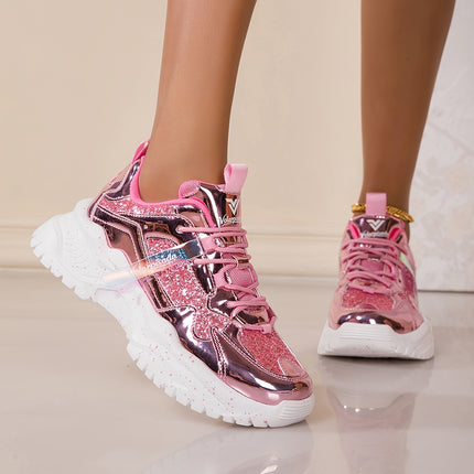UNICORN Women's Casual Sneakers Platform Wedge Height-Increasing Dad Shoes