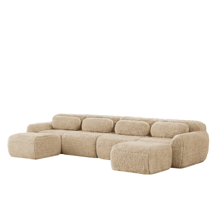 UNICORN U-shaped Modular Sofa Freely Combinable Khaki