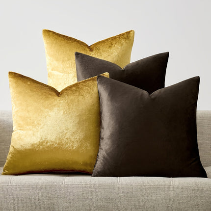 UNICORN Set of 4 Luxurious Velvet Pillow Covers Measuring 40.40 cm to 60.60 cm