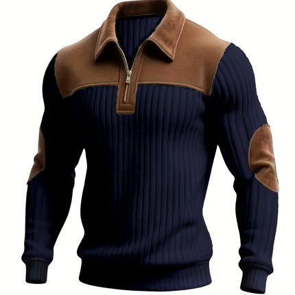 UNICORN Long Sleeve Jacquard Knit Sweater Color Block Stripes s m l xl xxl xxxl