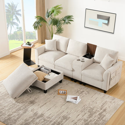 UNICORN Modern L-shaped sofa the first choice for small apartments Gray Beige