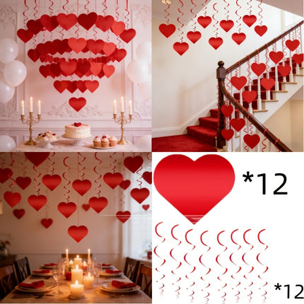 UNICORN 24pcs Large Wedding & Valentine's Garland Decorations