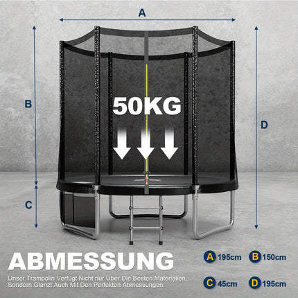 UNICORN Outdoor Trampoline Available in Diameters of 183/228/305/366/427 CM