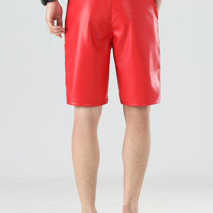 UNICORN Mens Faux Leather Shorts s m l xl xxl