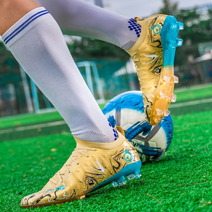 UNICORN Men'S Lightweight High-Top Football Cleats Breathable Synthetic Upper