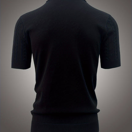 UNICORN Casual Men'S Top with a Polo Collar Knitted Sweater xs s m l xl xxl
