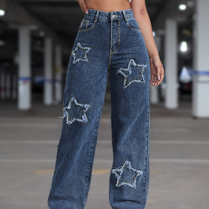 UNICORN Stretch Star Straight-Leg Pants xs s m l xl