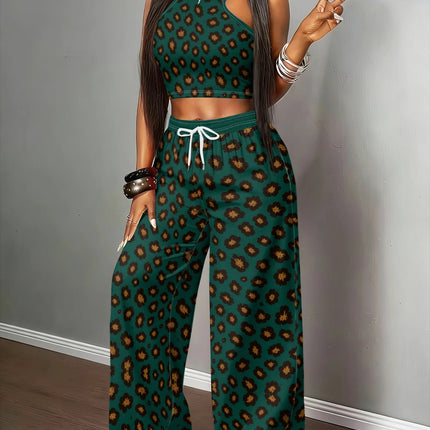 UNICORN Women'S American Retro Y2K Spicy Two-Piece Set Green s m l xl xxl