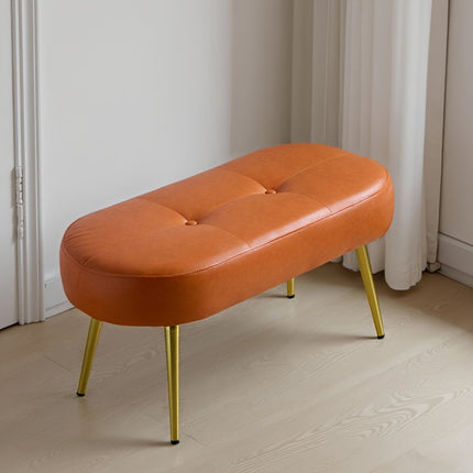 UNICORN Contemporary Entryway Shoe Bench Orange Green Black