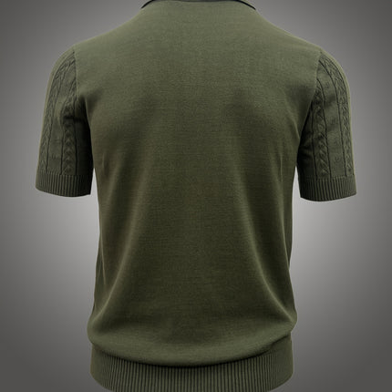 UNICORN Casual Men'S Top with a Polo Collar Knitted Sweater xs s m l xl xxl