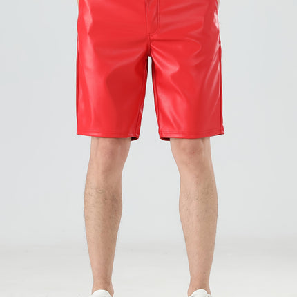 UNICORN Mens Faux Leather Shorts s m l xl xxl