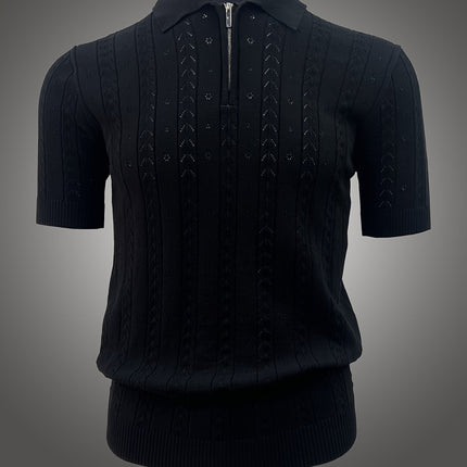UNICORN Casual Men'S Top with a Polo Collar Knitted Sweater xs s m l xl xxl