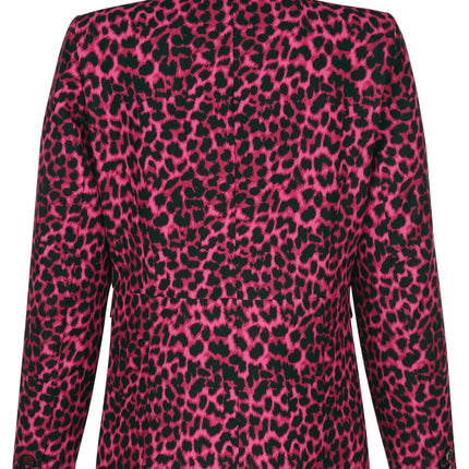 UNICORN Ladies blazer leopard print pink black s m l xl xxl xxxl xxxxl xxxxxl