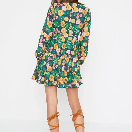 UNICORN Women's dress floral pattern green xs s m l xl