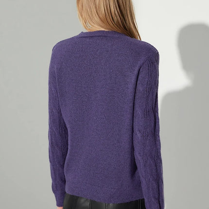 UNICORN Women's sweater brown purple beige s m l