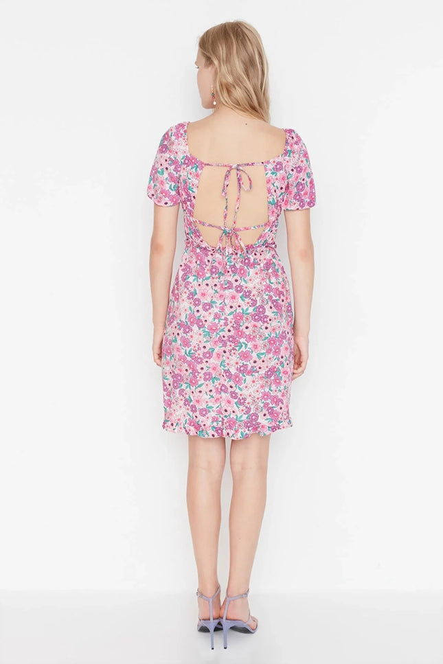 UNICORN Women's dress floral pink blue xs s m l xl