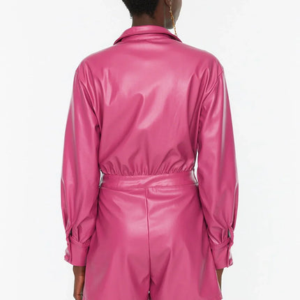 UNICORN Women's jumpsuit leather pink blue xs s m l xl