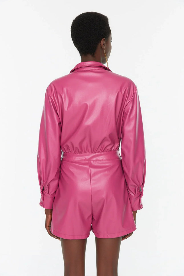 UNICORN Women's jumpsuit leather pink blue xs s m l xl