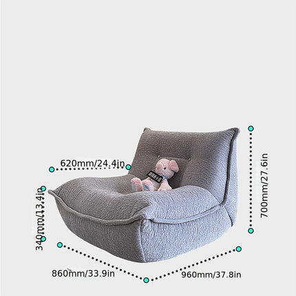 UNICORN Multi-color Available Sofas Lazy Sofas Lounge Chairs Fabric Sofas Living Room Furniture, Full Memory Foam Chenille Soft Fabric Lounge Chairs Cinema Sofas Reading and Leisure Sofas