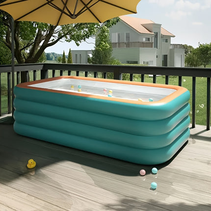 UNICORN Large Inflatable Pool with Umbrella All-Season Use