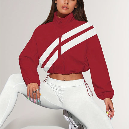 UNICORN Sports Zip-Up Stand Collar Jacket with Drawstring Hem Suitable for Running s m l