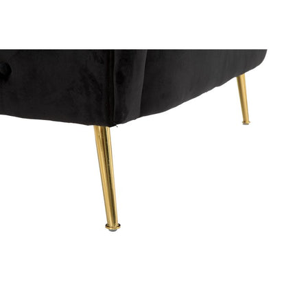 UNICORN Two-seater sofa black length 74cm width 127cm height 71cm
