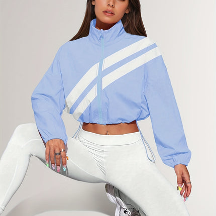 UNICORN Sports Zip-Up Stand Collar Jacket with Drawstring Hem Suitable for Running s m l