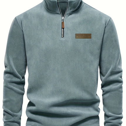 UNICORN Men's Sweatshirt with Stand-Up Collar, Half-Zip, Long Sleeves s m l xl xxl