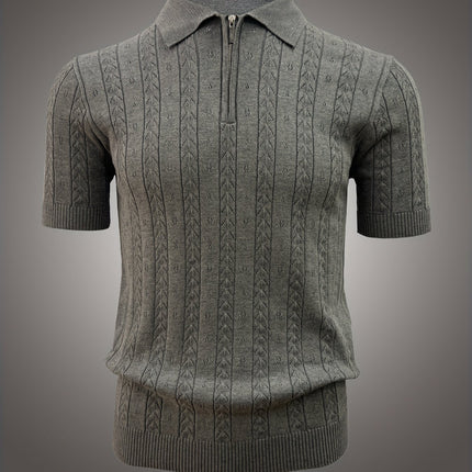 UNICORN Casual Men'S Top with a Polo Collar Knitted Sweater xs s m l xl xxl