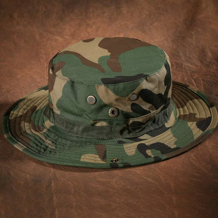 UNICORN Bucket Hats for Men Women Safari Outdoor Hats Black Camouflage