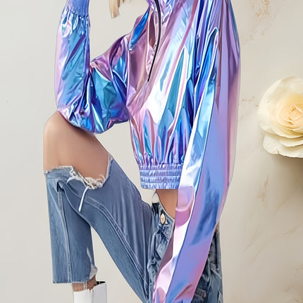 UNICORN Ladies' Outerwear#Half-Zip Design#Pullover Style#Coated Fabric s m l xl xxl