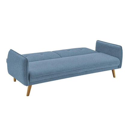UNICORN Sofa bed structured fabric fine yellow blue length 85cm height 80cm width 188cm