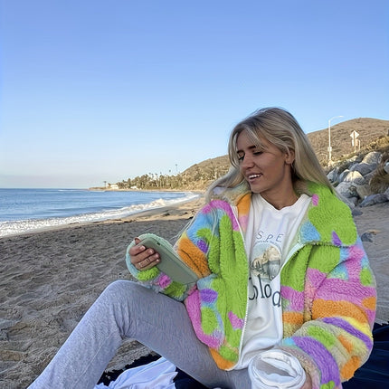 UNICORN Autumn and Winter Tie-Dye Coat Suitable for Daily Beach Wear s m l xl xxl