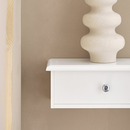 UNICORN 1-Piece Wall Shelf with 2 Drawers Modern Wall Shelf for Entryway