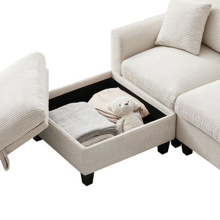 UNICORN Modern L-shaped sofa the first choice for small apartments Gray Beige