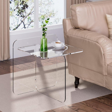 UNICORN Acrylic Drinking Table Transparent Round Side Table Green Orange
