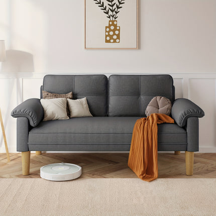 UNICORN Couch with Armrest And Side Pocket144 X 77 X 77 Cm Dark Grey/Light Grey