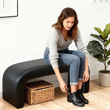 UNICORN Modern Long Shoe Stool Step Stool with Space-Saving