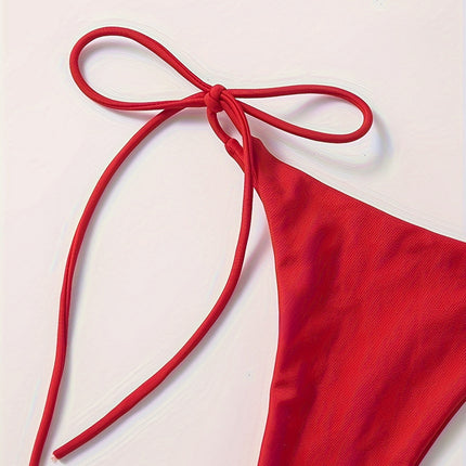 UNICORN Solid Color Sexy Rope Style Bikini Swimwear for Fashionable Women s m l