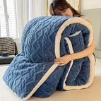 created-sapphire blue-taffeta quilt / 229cm*229cm