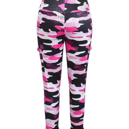 UNICORN Camo Print High-Waist Leggings with Side Pockets for Women s m l xl xxl