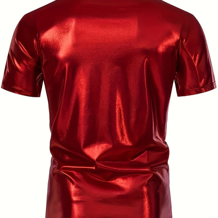 UNICORN Mens Shiny Casual Short-Sleeve T-Shirt Made Of 100% Polyester xxs xs s m l xl