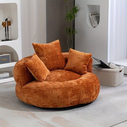 UNICORN Multi-Functional Convertible Sofa Bed with Orange Chenille Fabric