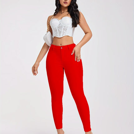 UNICORN Women Sports Casual Stretch Long Pants Pink Red White Black xs s m l xl xxl