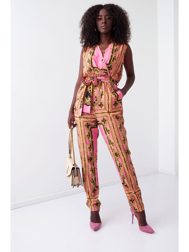UNICORN Women's jumpsuit brown pink beige s m l xl